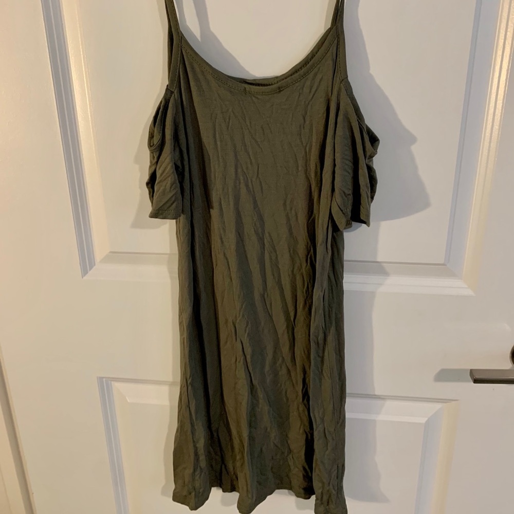 Strappy off shoulder dress